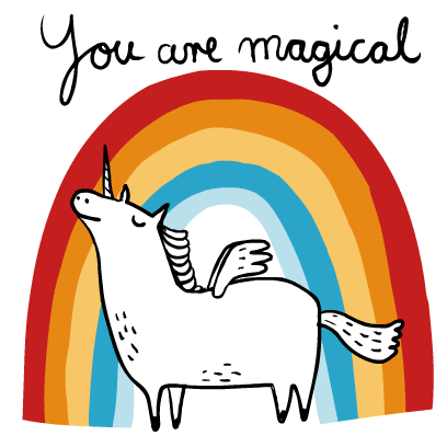 Magical Pegacorn messages sticker-1