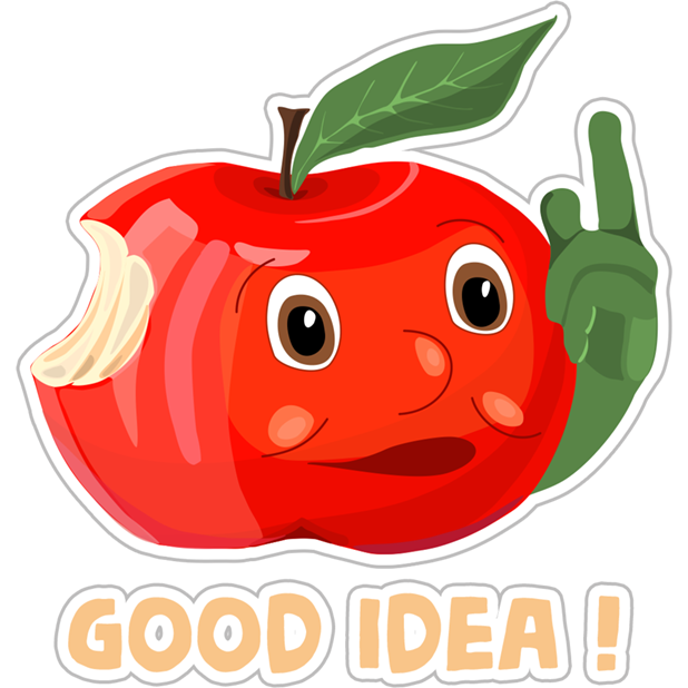 Funny Red Apple Stickers messages sticker-4
