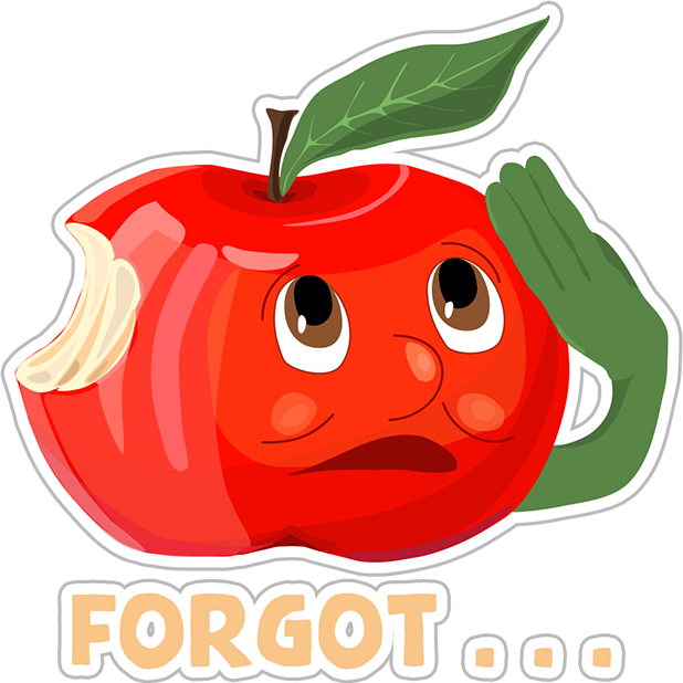 Funny Red Apple Stickers messages sticker-10