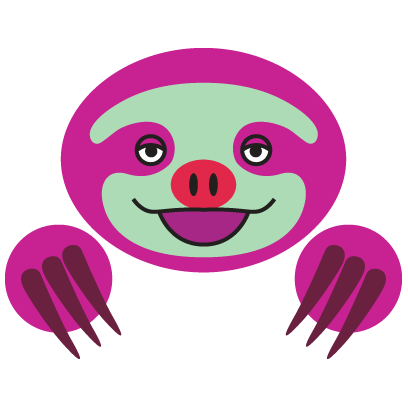 COLORFUL SLOTH FRIENDS messages sticker-0