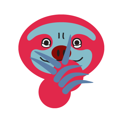 COLORFUL SLOTH FRIENDS messages sticker-11