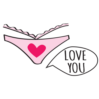 Valentine's underwear messages sticker-11