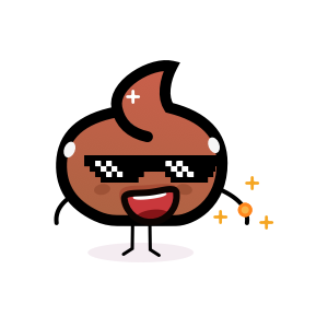 Truly Poops emoji messages sticker-7