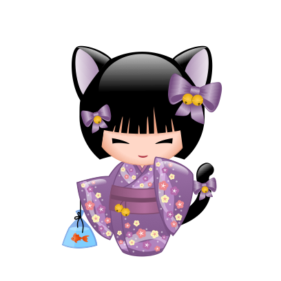 Japanese Kokeshi Dolls messages sticker-9
