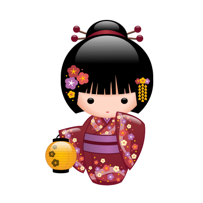 Japanese Kokeshi Dolls messages sticker-10