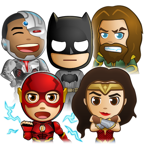 Justice League Sticker Pack messages sticker-11