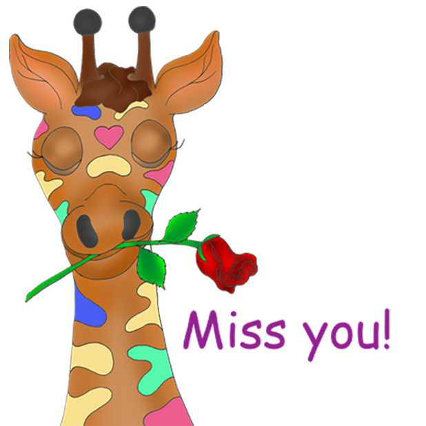Giraffe Expressions messages sticker-7