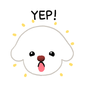 Yallet the bichon (taster) messages sticker-2
