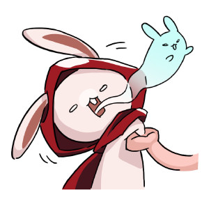 Rabbit in the moon messages sticker-4