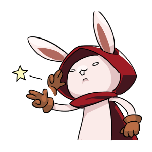 Rabbit in the moon messages sticker-9