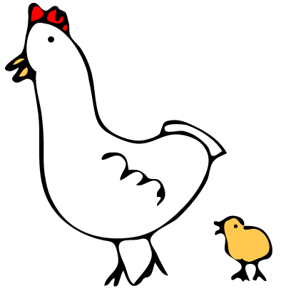 Happy Chickens Stickers messages sticker-0