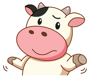 Kitty the Cow messages sticker-0