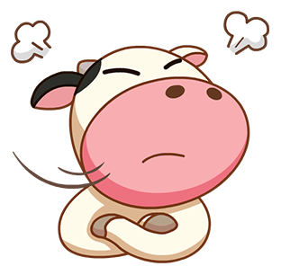 Kitty the Cow messages sticker-1