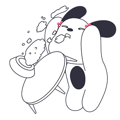Spiritless dog messages sticker-4