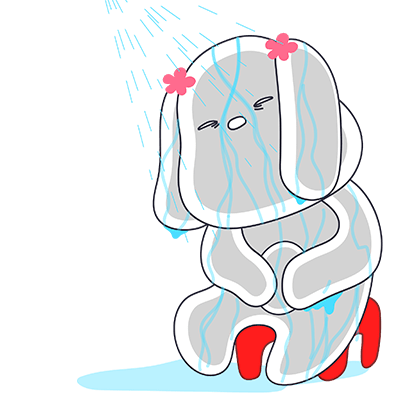 Spiritless dog messages sticker-2