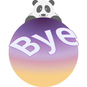 Panda UFO messages sticker-8
