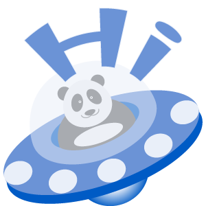 Panda UFO messages sticker-0