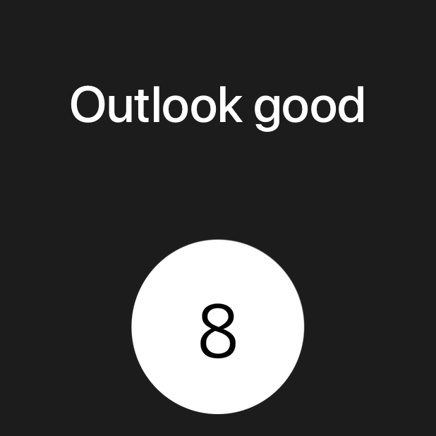 Modern Magic 8 Ball messages sticker-9