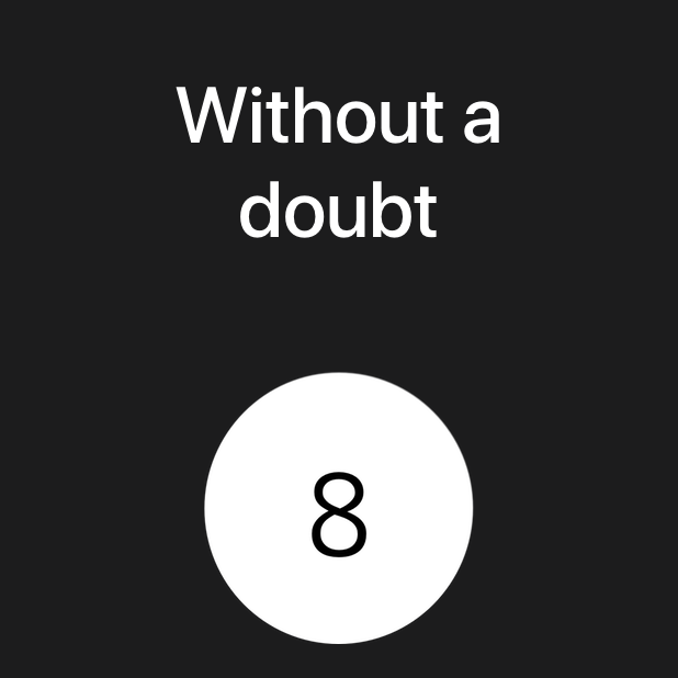 Modern Magic 8 Ball messages sticker-8