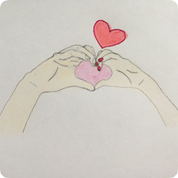 Heart Shaker : finger heart messages sticker-3