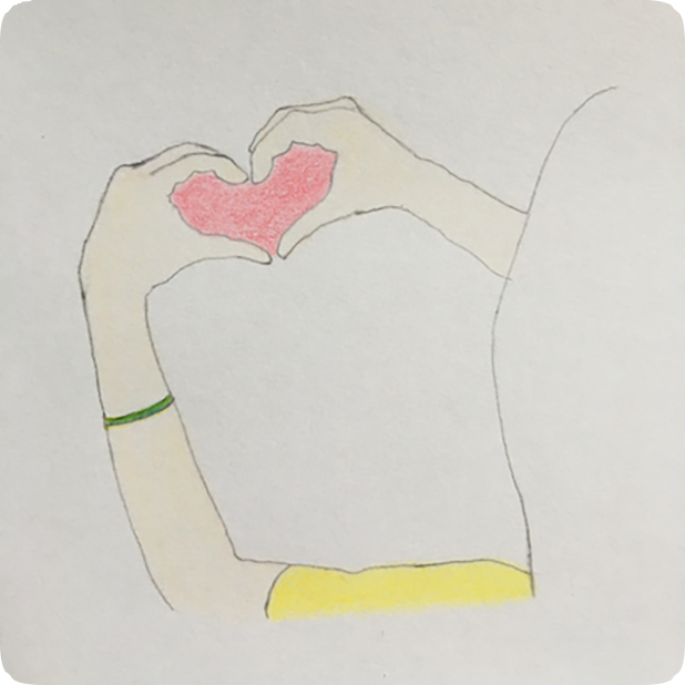 Heart Shaker : finger heart messages sticker-4