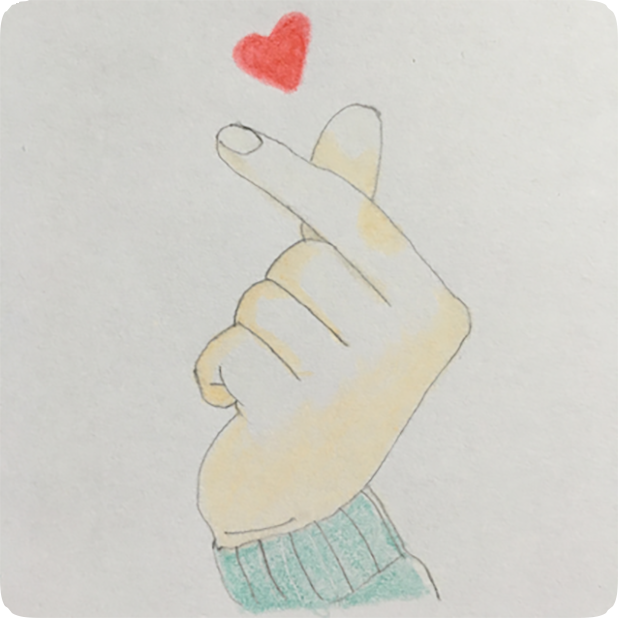 Heart Shaker : finger heart messages sticker-1