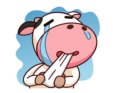 Milker Cows Animated messages sticker-8