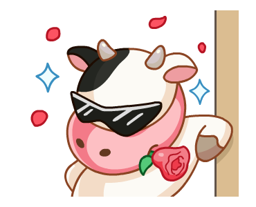 Milker Cows Animated messages sticker-1