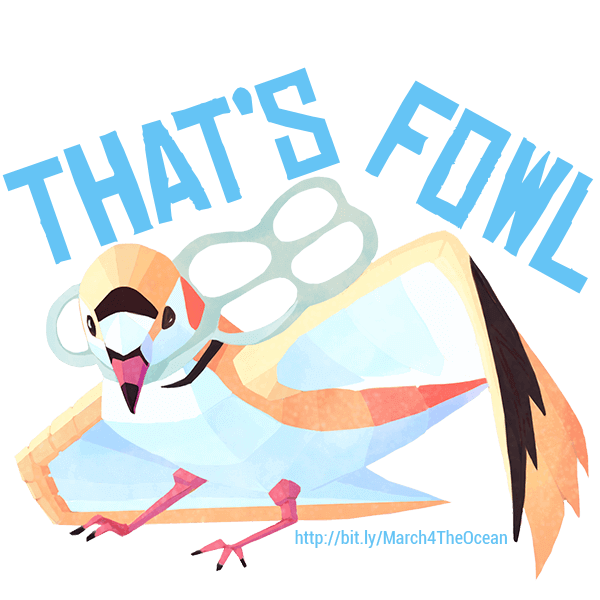 March for the Ocean messages sticker-2