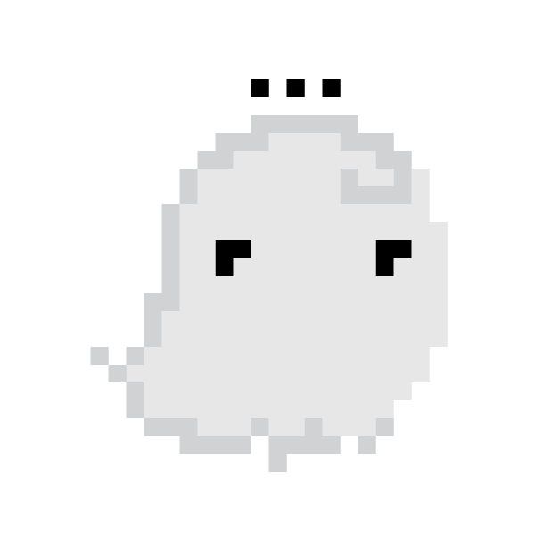 Kawaii Pixel Ghost Stickers messages sticker-10