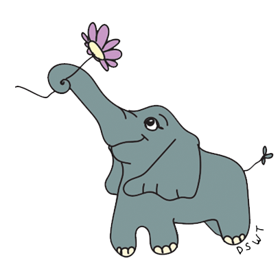 DSWT Baby Elephant Stickers messages sticker-6