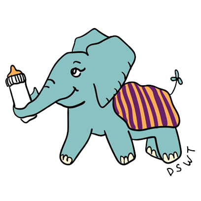 DSWT Baby Elephant Stickers messages sticker-11