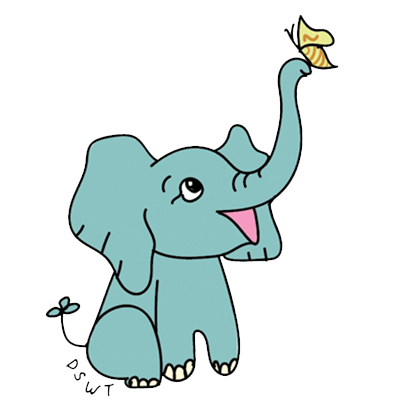 DSWT Baby Elephant Stickers messages sticker-4