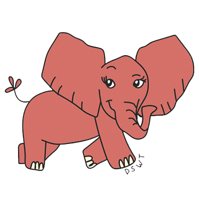 DSWT Baby Elephant Stickers messages sticker-10