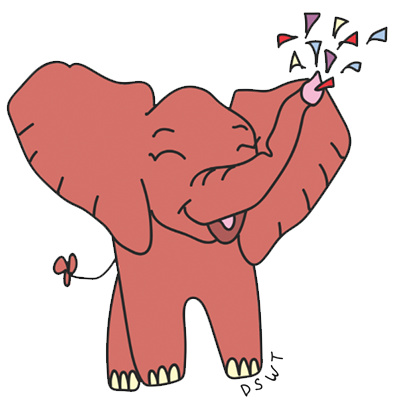 DSWT Baby Elephant Stickers messages sticker-1