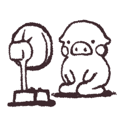 ゆるいブタの日常〈夏〉 messages sticker-5