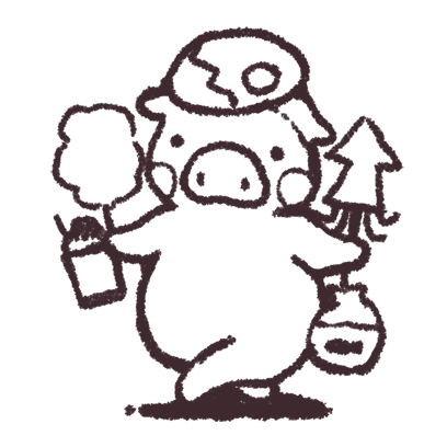 ゆるいブタの日常〈夏〉 messages sticker-2