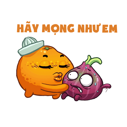 Cam vs Hành Stickers messages sticker-9