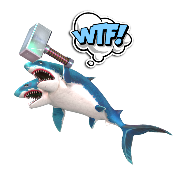 Double Head Shark Attack messages sticker-3