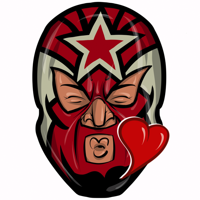 Expo Lucha Wrestlemojis messages sticker-6