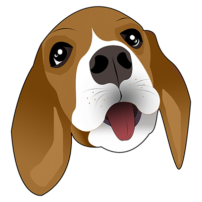 Beagle Bruno messages sticker-0