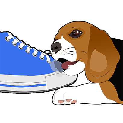 Beagle Bruno Stickers messages sticker-2