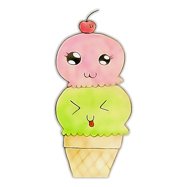 Kawaii! Ice Cream & Cake messages sticker-4