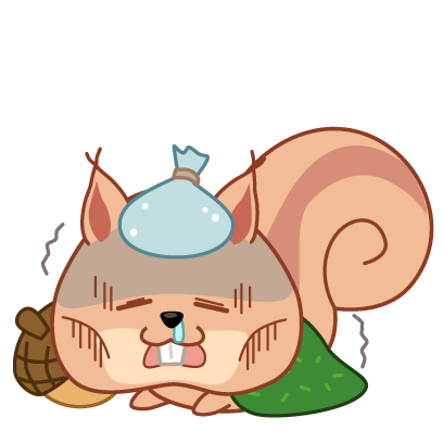 Kwipi Squirrel Love Acorn messages sticker-11