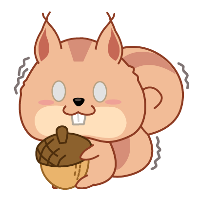 Kwipi Squirrel Love Acorn messages sticker-2