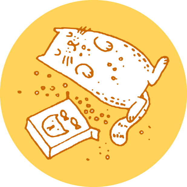 Hungry Sleepy Cats messages sticker-0