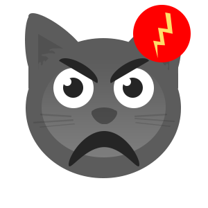 Gray Cat messages sticker-3