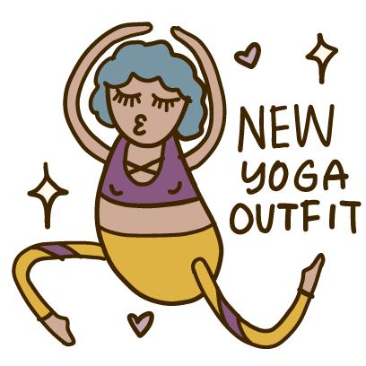 Yoga Yogi Moji messages sticker-2
