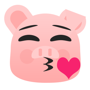 Pretty Pig messages sticker-1