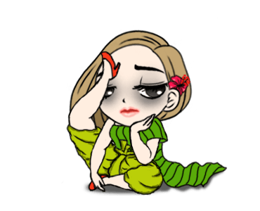 Cute Girl Makeup In Halloween messages sticker-11
